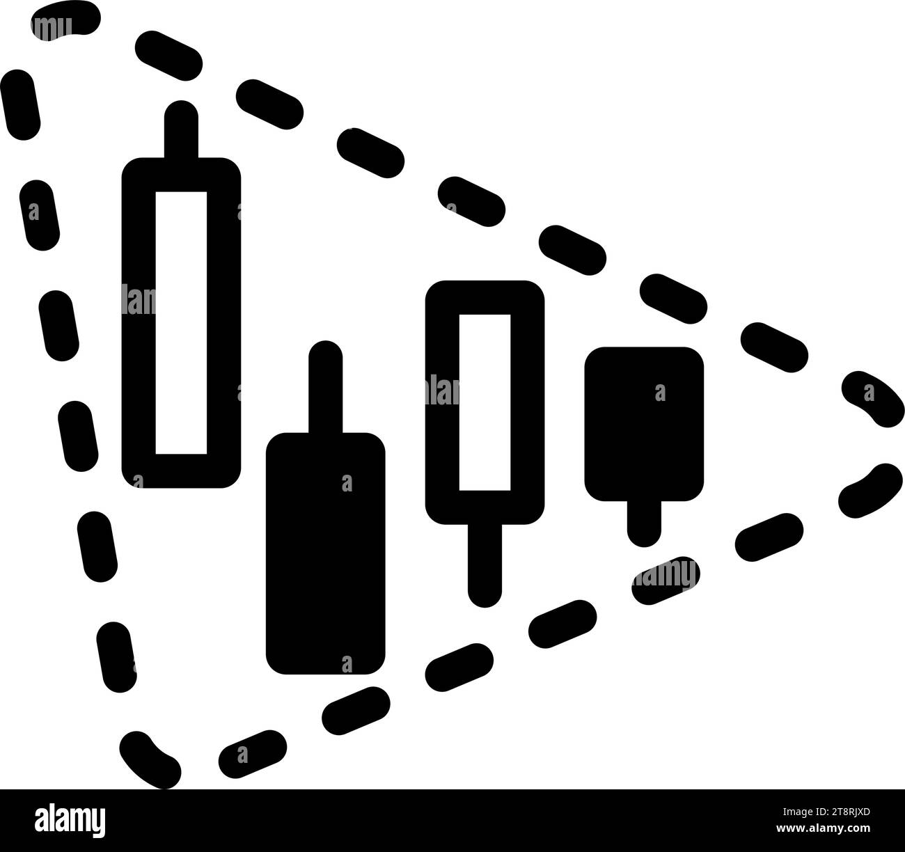 Illustration des Symbols für die Dreiecksbildung Stock Vektor