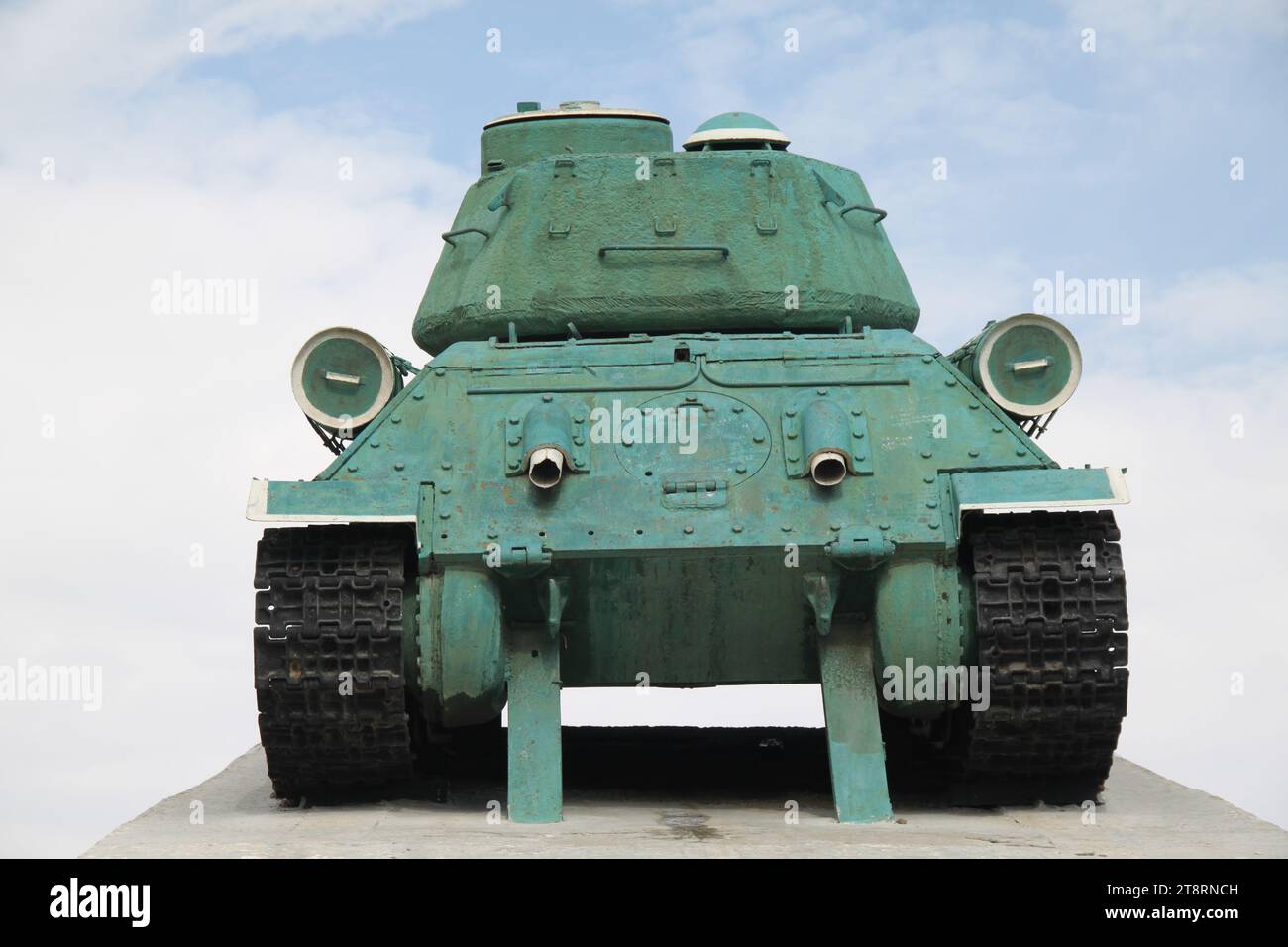 T-34 Panzer am Zaisan Russian World war II Memorial, Ulaanbaatar, Mongolei Stockfoto
