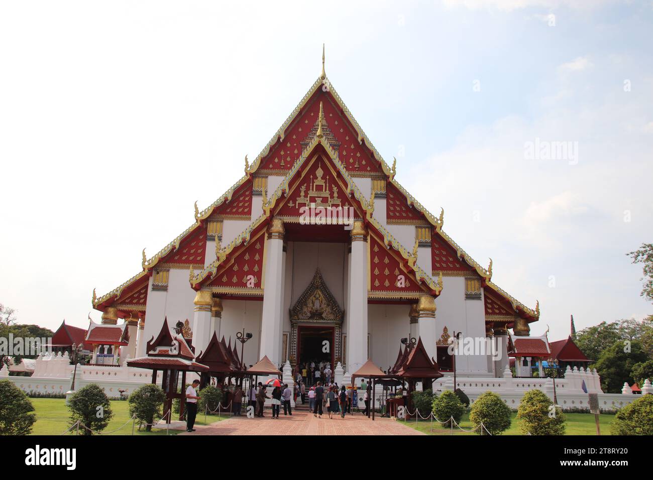 Ayutthaya: Phra Mongkhon Bophit Tempel, Ayutthaya, antike thailändische Hauptstadt von 1350 bis 1767 Stockfoto
