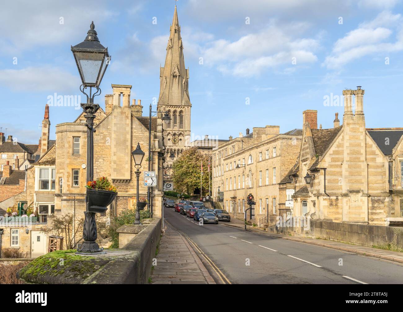 Die historische Marktstadt Stamford in Lincilnshire England Stockfoto