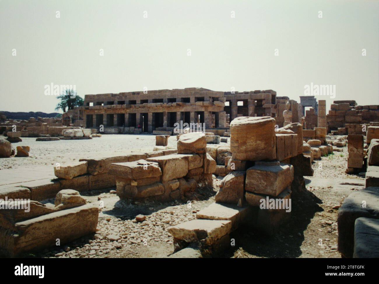 Karnak, Ägypten: Tempel des Tutmosis III Stockfoto