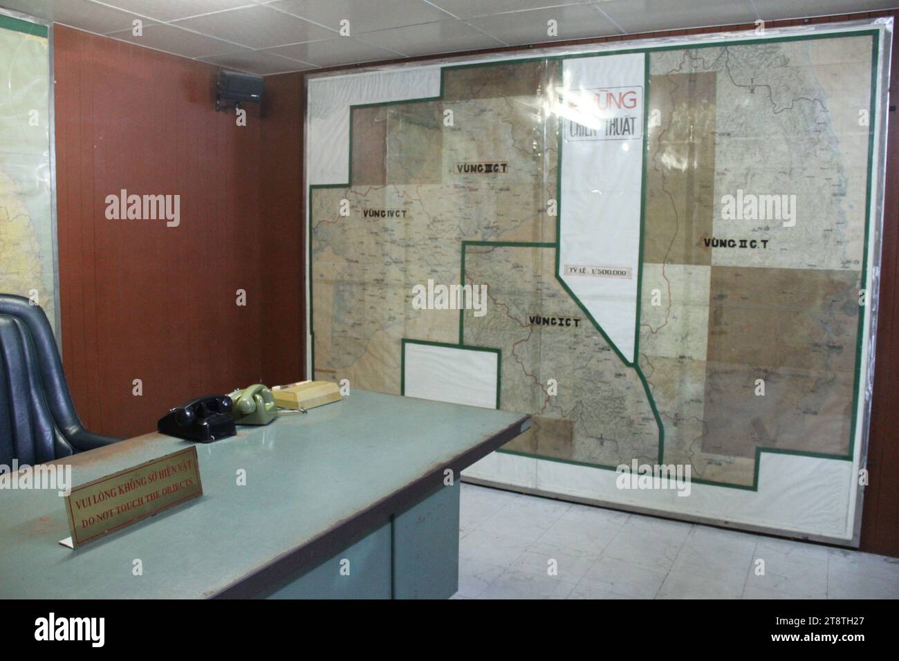 Unabhängigkeitspalast, Ho-Chi-Minh-Stadt/Saigon, Vietnamam 30. April 1975 drangen NVA-Panzer in das Gelände ein, um die Befreiung Vietnams zu vollenden und die Kapitulation von Präsident Minh zu akzeptieren Stockfoto