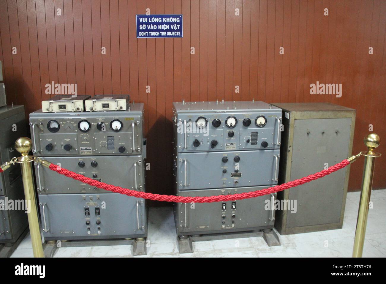 Unabhängigkeitspalast, Ho-Chi-Minh-Stadt/Saigon, Vietnamam 30. April 1975 drangen NVA-Panzer in das Gelände ein, um die Befreiung Vietnams zu vollenden und die Kapitulation von Präsident Minh zu akzeptieren Stockfoto