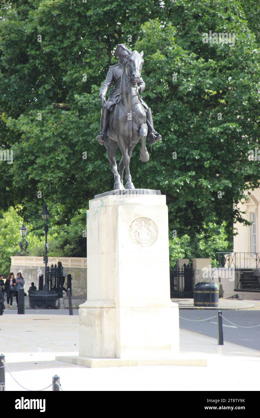 Statue des Königs Eduard VII. London, England, Vereinigtes Königreich Stockfoto