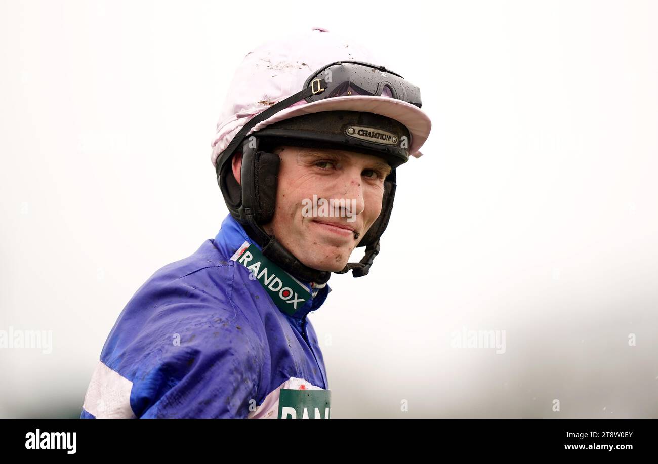 Dateifoto vom 14.04.2023 von Jockey Harry Cobden, der Ascot und PIC D'Orhy den perfekten Trost für das Bravemansspiel bei Betfair Chase verpassen möchte. Ausgabedatum: Dienstag, 21. November 2023. Stockfoto