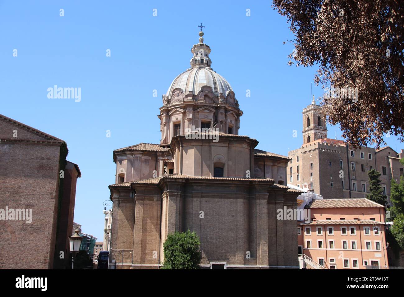 Kirche Santi Luca e Martina, zwischen Forum Romanum und Forum Caesar, historisches Zentrum des antiken Roms, Rom, Italien Stockfoto