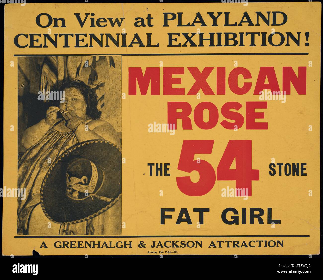 Sideshow-Attraktionen in der Centennial Exhibition, Lyall Bay, 1939 Stockfoto