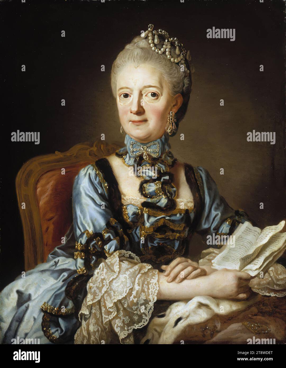 Lorens Pasch der Jüngere, 6,6.1733, Stockholm, 29.4,1805, Stockholm, Louise Ulrica, Königin von Schweden, 1770 - 1779, 76 x 64 cm, Öl auf Leinwand Stockfoto
