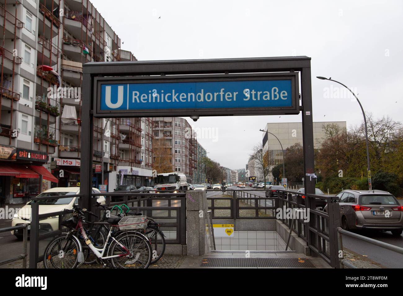 U-Bahnhof Reinickendorfer Straße in Berlin am 21.11.2023 *** U-Bahnhof Reinickendorfer Straße in Berlin am 21 11 2023 Credit: Imago/Alamy Live News Stockfoto