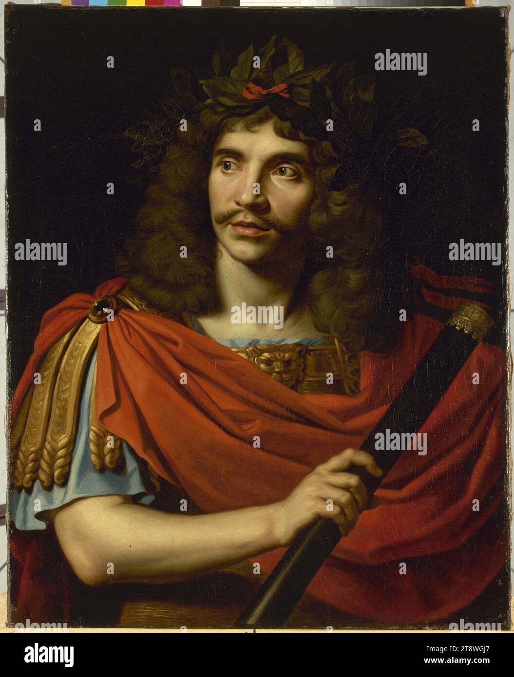 Molière (1622-1673) als Cäsar in „der Tod von Pompeius“, Mignard, Nicolas, Maler, um 1650, 17. Jahrhundert, Malerei, Malerei Stockfoto