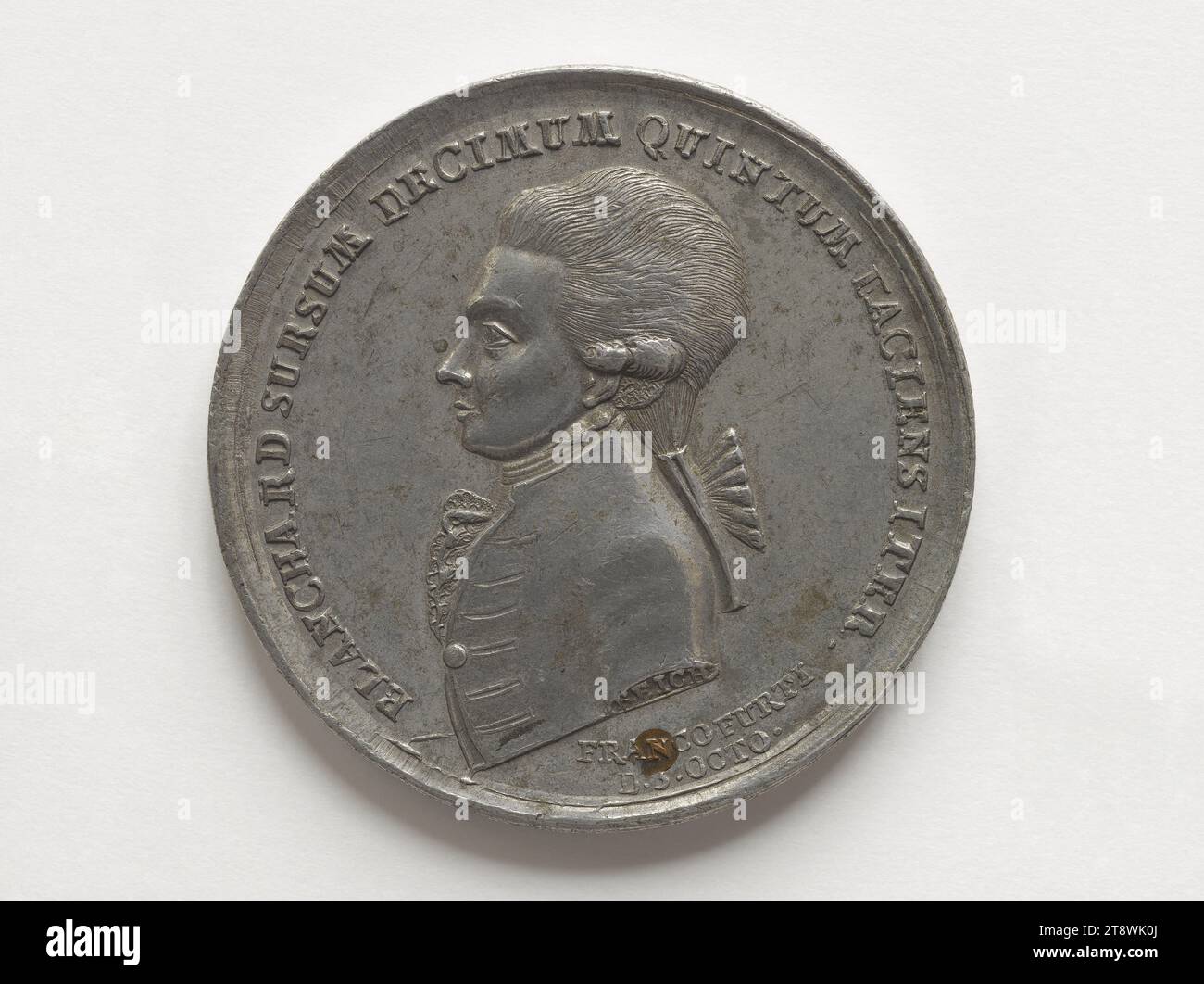 Jean-Pierre Blanchard (1753–1809), französischer Aeronaut, 1785, Reich, Johann Christian Medaillengravur, Array, Numismatisch, Medaille, Durchmesser: 4,5 cm, Gewicht (Typenmaß): 29,38 Stockfoto
