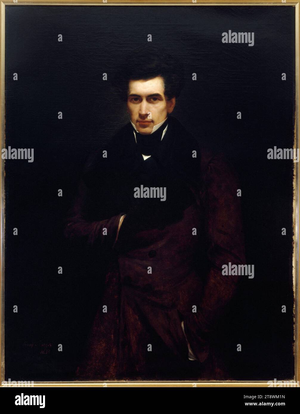 Porträt von Armand Carrel (1800–1836), Journalist, Scheffer, Henry, Maler, Array, Malen, Bild Stockfoto