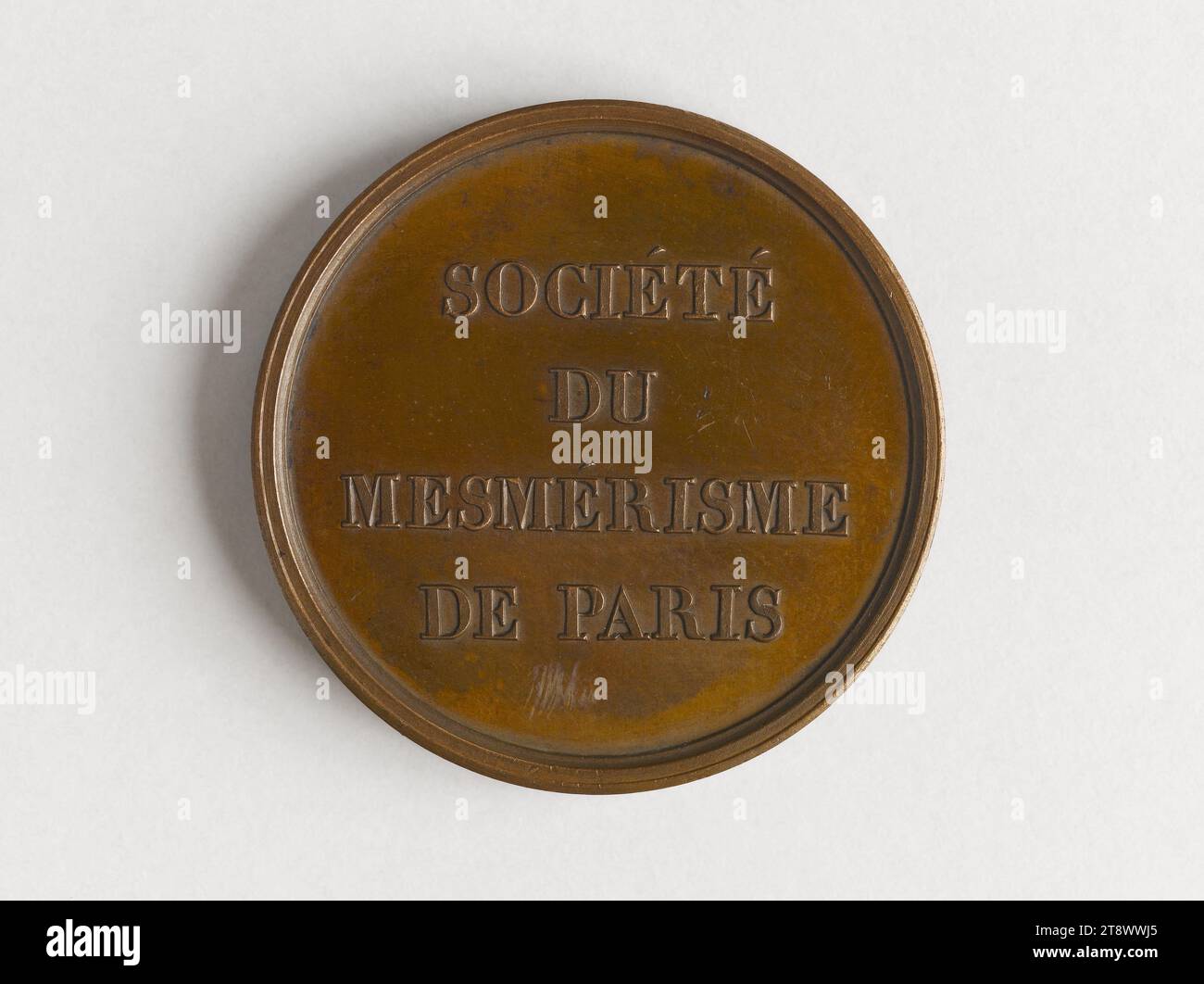 Franz Anton Mesmer (1734-1815), Österreichischer Arzt, 1836, Borrel, Valentin Maurice, Medaillengravierer, Array, Numismatik, Medaille, Abmessungen - Werk: Durchmesser: 2,8 cm, Gewicht (Typenmaß): 10,31 g Stockfoto