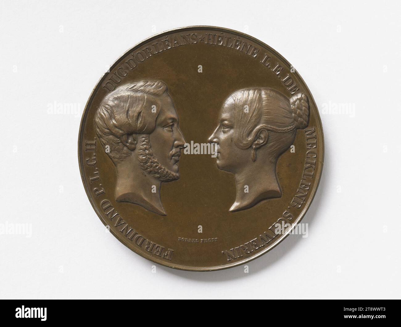Louis-Philippe-Albert d'Orléans, Graf von Paris (1838-1894), 1838, Borrel, Valentin Maurice, Array, Numismatik, Medaille, Abmessungen - Werk: Durchmesser: 5,2 cm Stockfoto