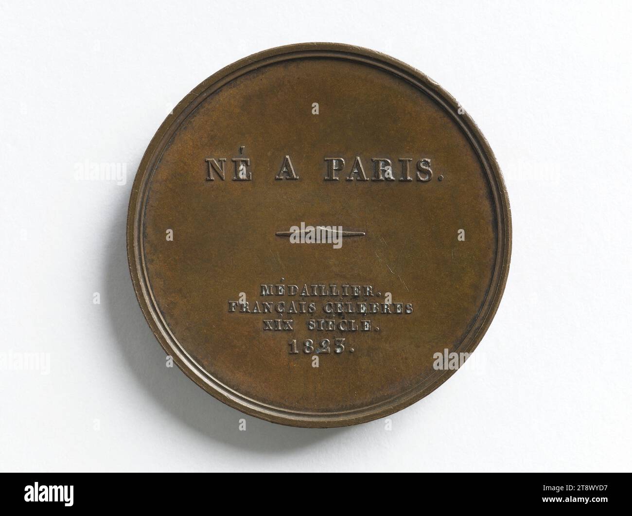 Joseph Talma (1763–1826), französischer Schauspieler, 1823, Caunois, Francois-Augustin Gravierer in Medaillen, Array, Numismatik, Medaille, Abmessungen - Werk: Durchmesser: 4,2 cm, Gewicht (Typenmaß): 38,66 g Stockfoto