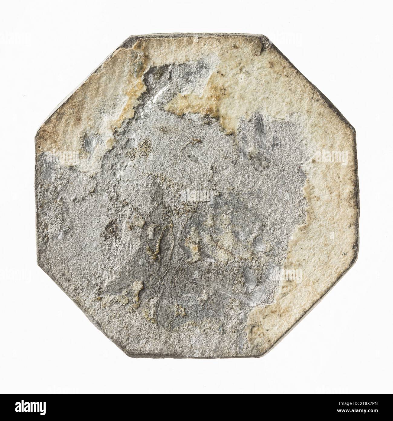 Der Gott des Feuers wird zum Gott des Wassers, 18. Jahrhundert, Duvivier, Pierre Simon Benjamin, Gravierer in Medaillen, 18. Jahrhundert, Numismatik, Token (Numismatik), Zinn, Abmessungen - Werk: Durchmesser: 3,6 cm, Gewicht (Typenmaß): 8,8 g Stockfoto