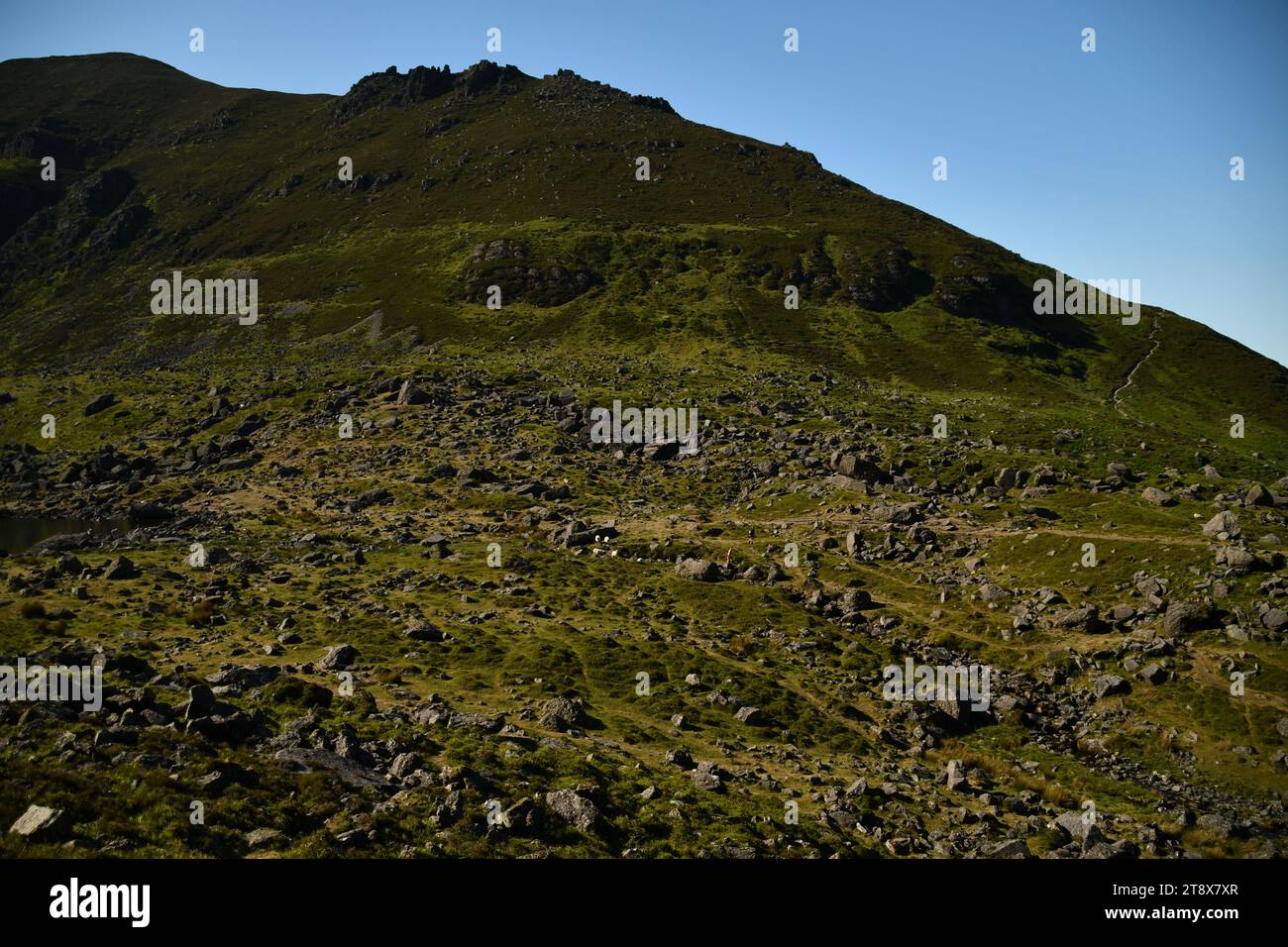 Coumshingaun Corrie Lake und die Umgebung der Comeragh Mountains Stockfoto