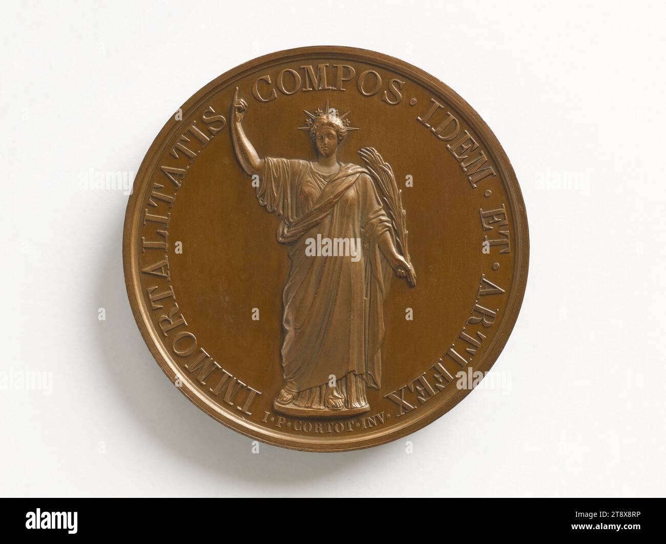 Jean-Pierre Cortot (1787-1843), französischer Bildhauer, Gatteaux, Jacques-Edouard, Medaillengravierer, Array, Numismatik, Medaille, Abmessungen - Werk: Durchmesser: 5 cm, Gewicht (Typenabmessung): 68,71 g Stockfoto