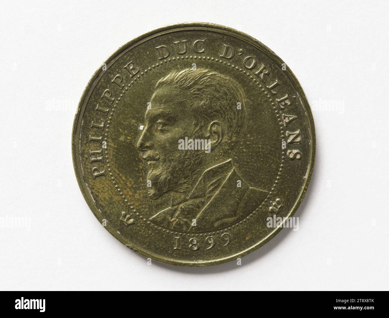 Louis Philippe Albert d'Orléans, Graf von Paris (1838–1894), Prinz Königlich von Frankreich (1842–1848), 1899, Gatteaux, Grazer in Medaillen, 1899, Numismatik, Medaille, Abmessungen - Werk: Durchmesser: 3 cm, Gewicht (Typenabmessung): 7,75 g Stockfoto