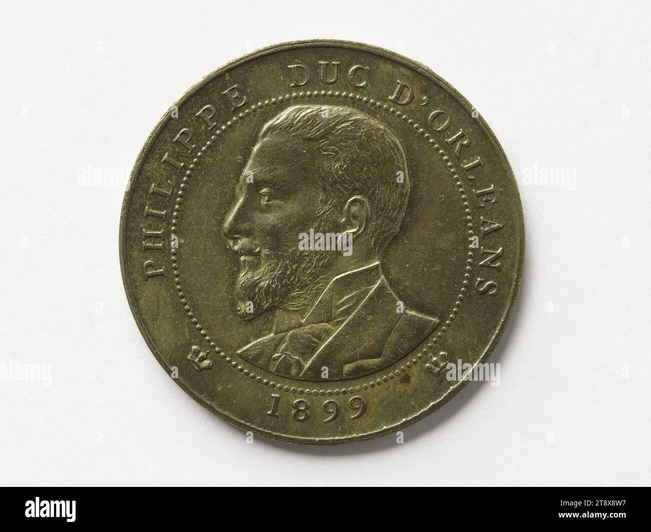 Louis Philippe Albert d'Orléans, Graf von Paris (1838–1894), Prinz Königlich von Frankreich (1842–1848), 1899, Gatteaux, Grazer in Medaillen, 1899, Numismatik, Medaille, Abmessungen - Werk: Durchmesser: 3 cm, Gewicht (Typenabmessung): 7,75 g Stockfoto