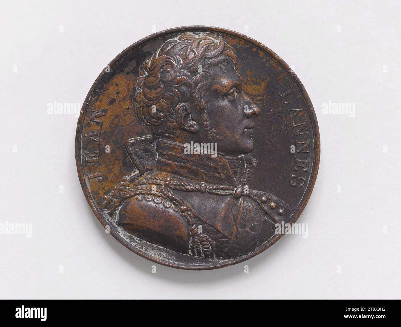 Jean Lannes, Herzog von Montebello (1769-1809), Marschall des Reiches, 1823, Gayrard, Raymond, Gravur in Medaillen, Array, Numismatik, Medaille, Abmessungen - Werk: Durchmesser: 4 cm, Gewicht (Typenabmessung): 40,64 g Stockfoto