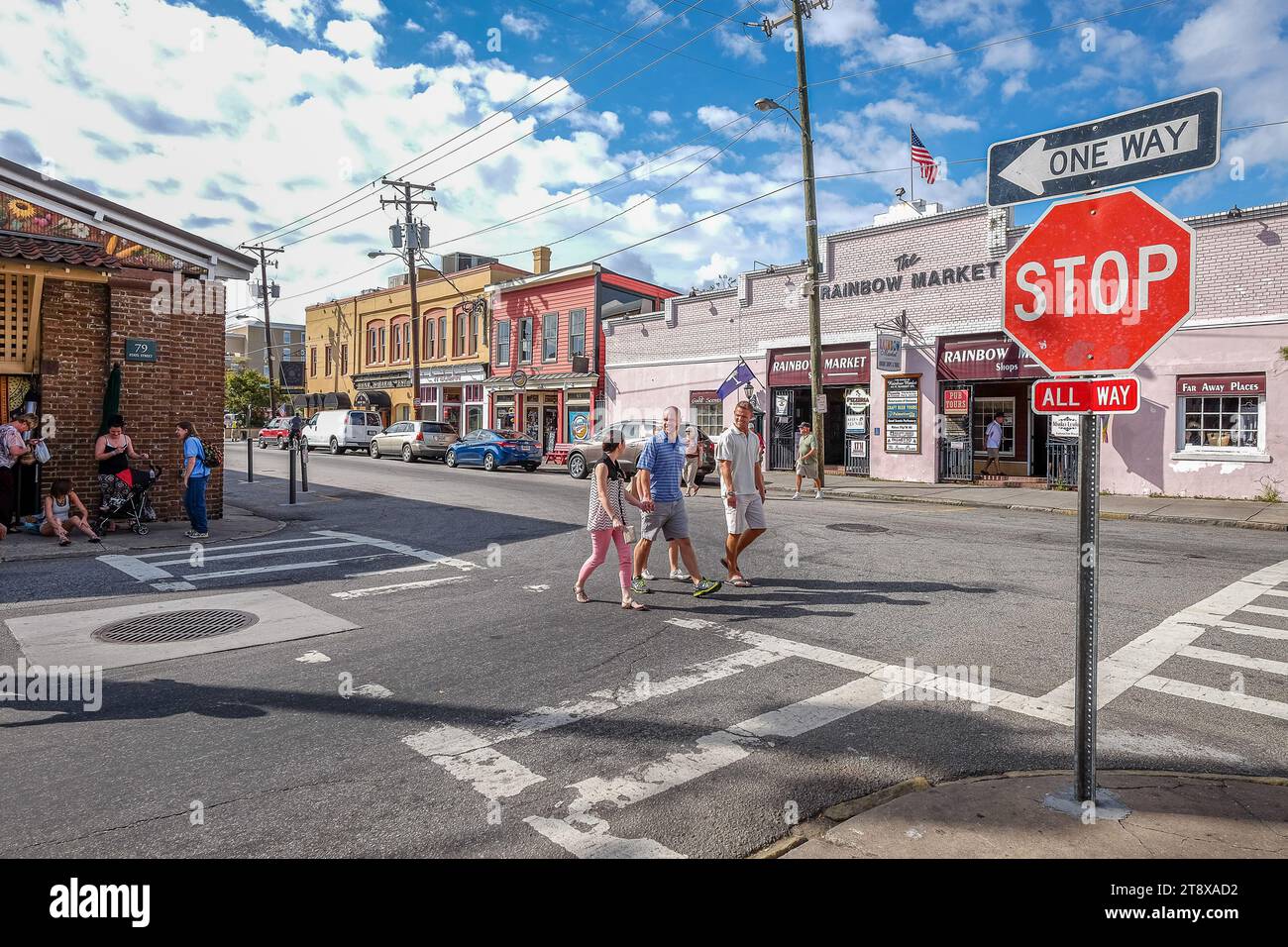Der Rainbow Market in Charleston, SC, ist einer der ältesten Märkte in den Vereinigten Staaten Stockfoto