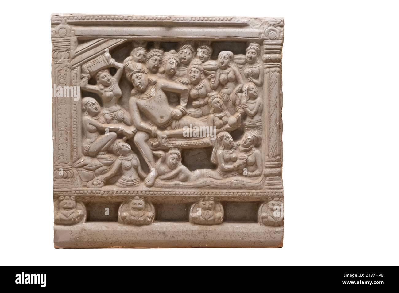Bodhisattva Maitreya, Ahicchatra. 2. Jahrhundert n. Chr. Stockfoto