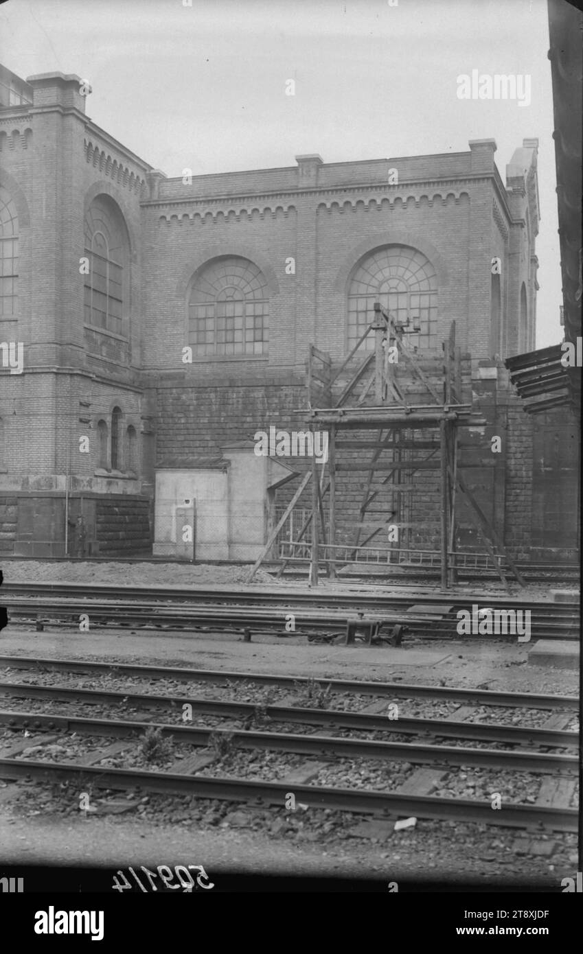 Großmarkthalle (3., vordere Zollamtsstraße 17), Außenansicht, Martin Gerlach jun. (1879-1944), Fotograf, Datum um 1933, Glas, negativ, Höhe 15 cm, Breite 9, 9 cm, Märkte, verschwundene Orte und Gebäude, Architektur, 3. Bezirk: Landstraße, Markthalle, Großmarkthalle, Die Wiener Sammlung Stockfoto