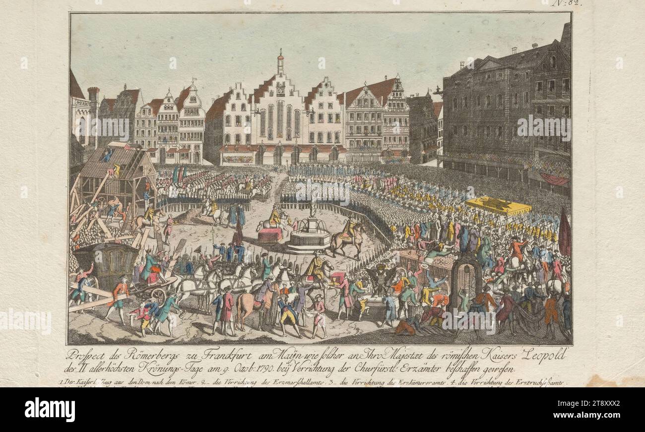 Kaiserliche Krönung Leopolds II. Am 9. Oktober 1790 in Frankfurt