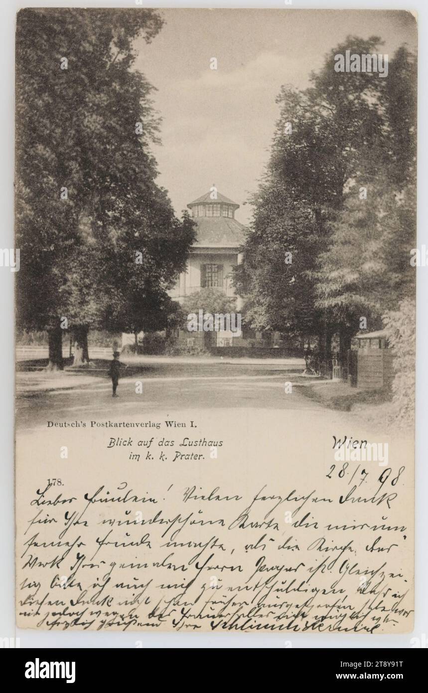 Wien Blick Auf Das Lusthaus Im K K Prater Deutsch s 