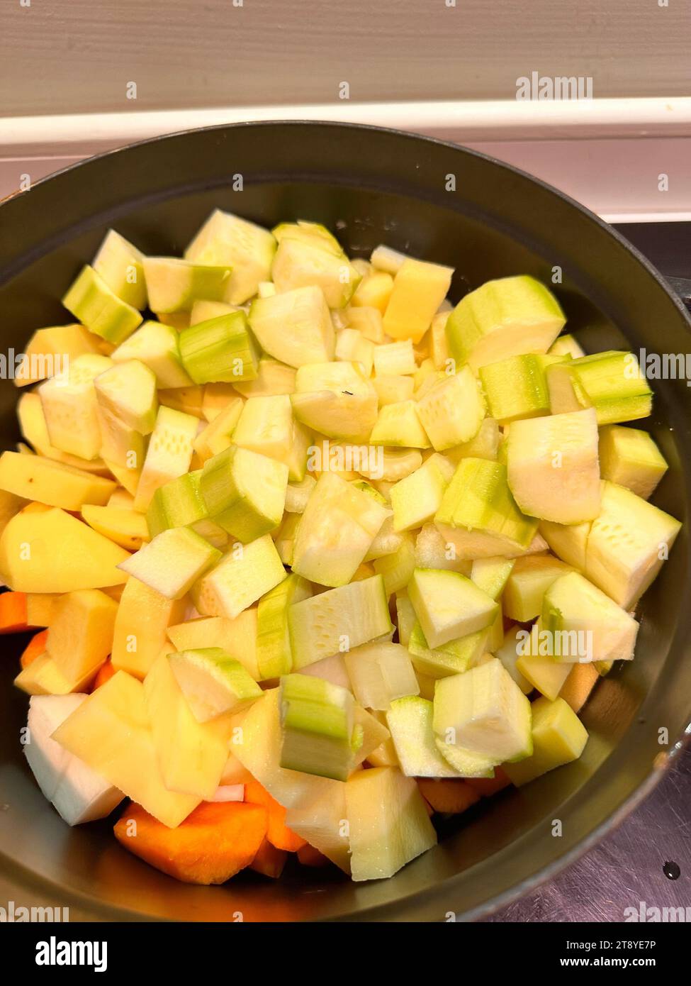 Küche einfach plat leger Stockfoto