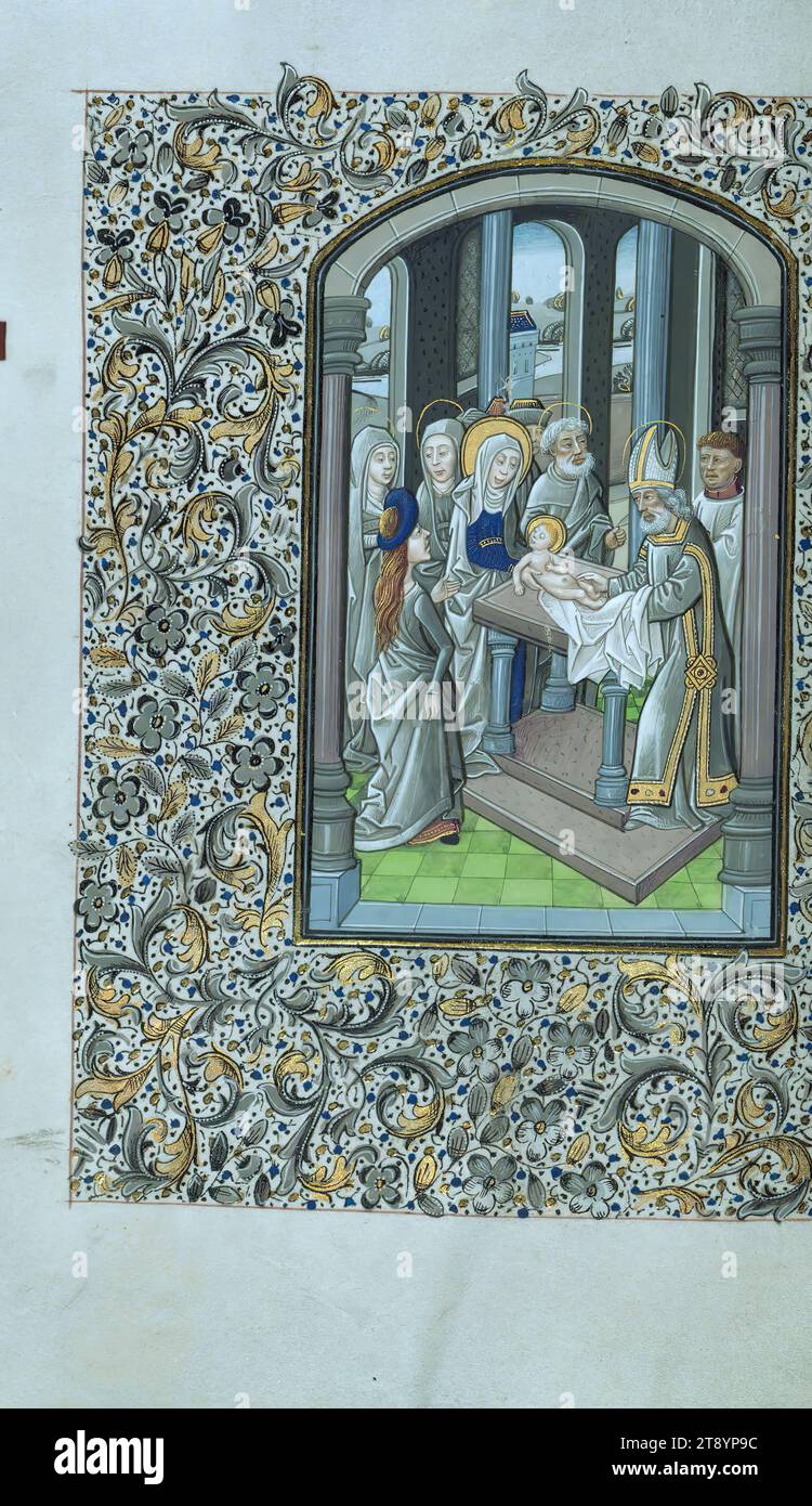 Stundenbuch, Präsentation im Tempel, dieses Stundenbuch beleuchtet ca 