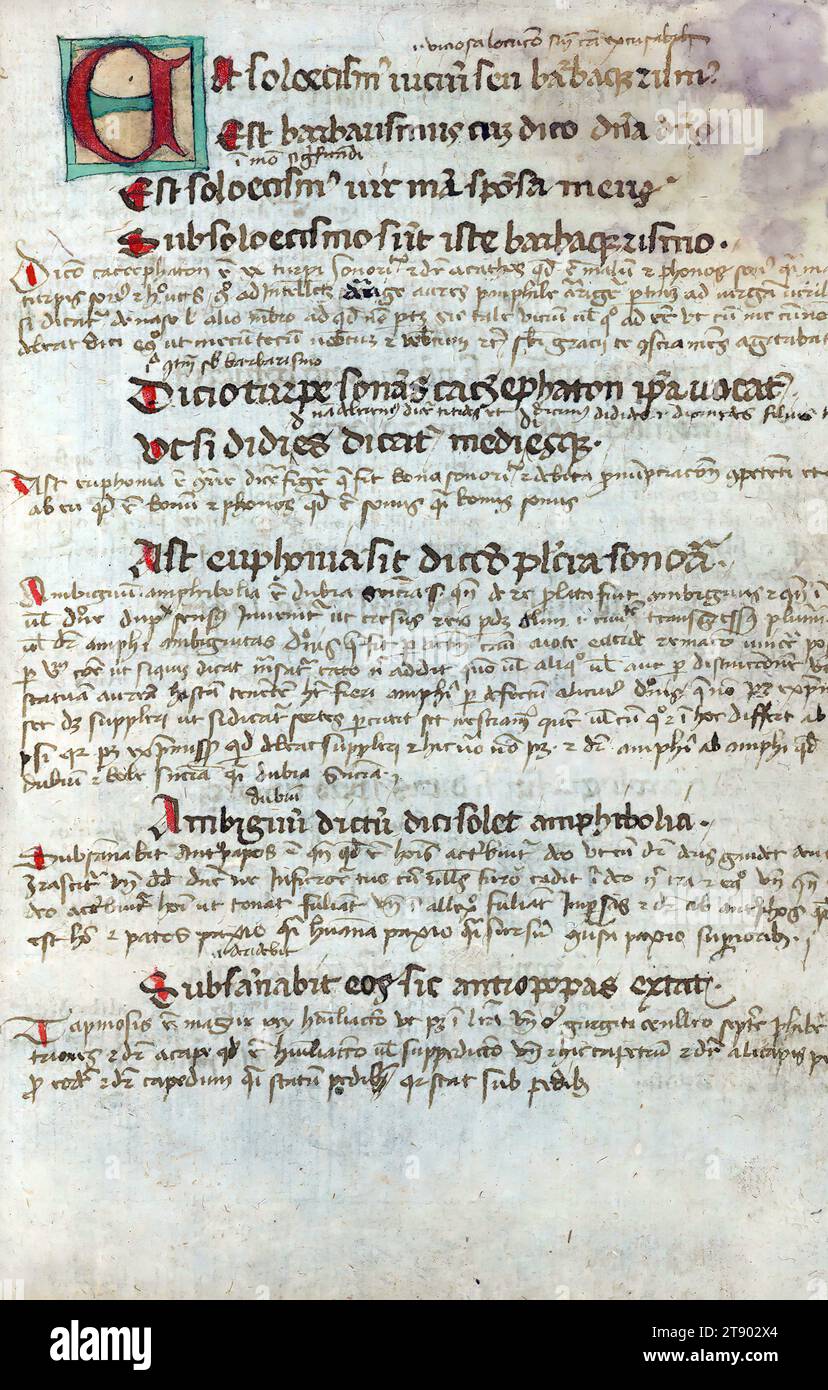 Beleuchtete Handschrift, Hochglanzkopie von Eberhard von Bethunes