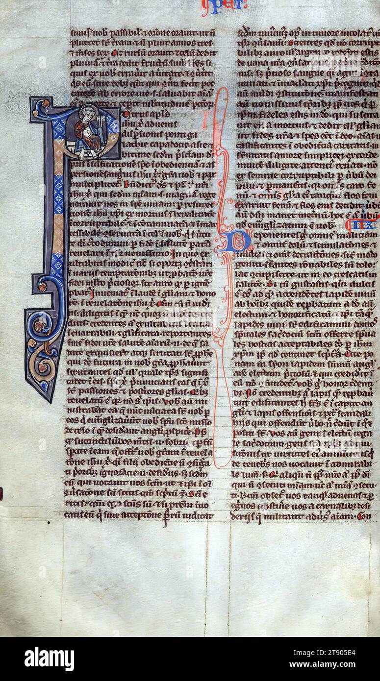 Bibel, St. Peter mit Schlüssel, diese Bibel im Taschenformat wurde um