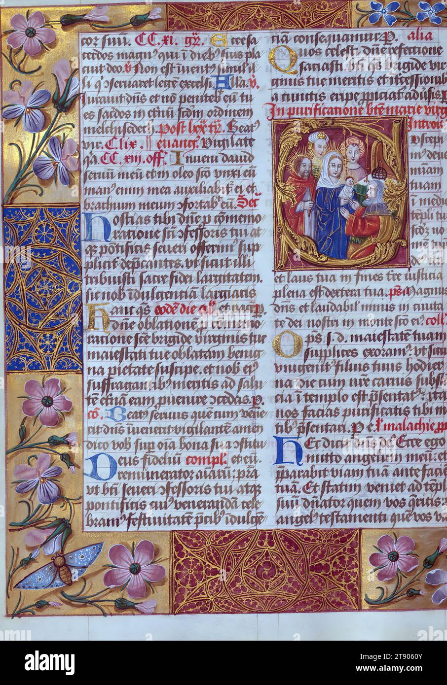 Masters of the Dark Eyes Missale, Initial S with Presentation in the