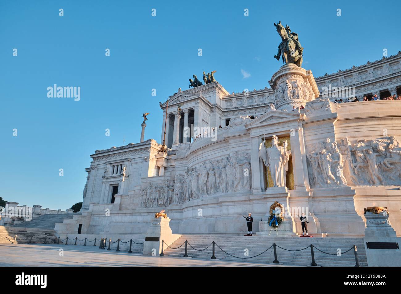 Rom, Italien - 29. Oktober 2023: Altare della Patria, bekannt als Nationaldenkmal für Viktor Emmanuel II. Oder II. Vittoriano Stockfoto
