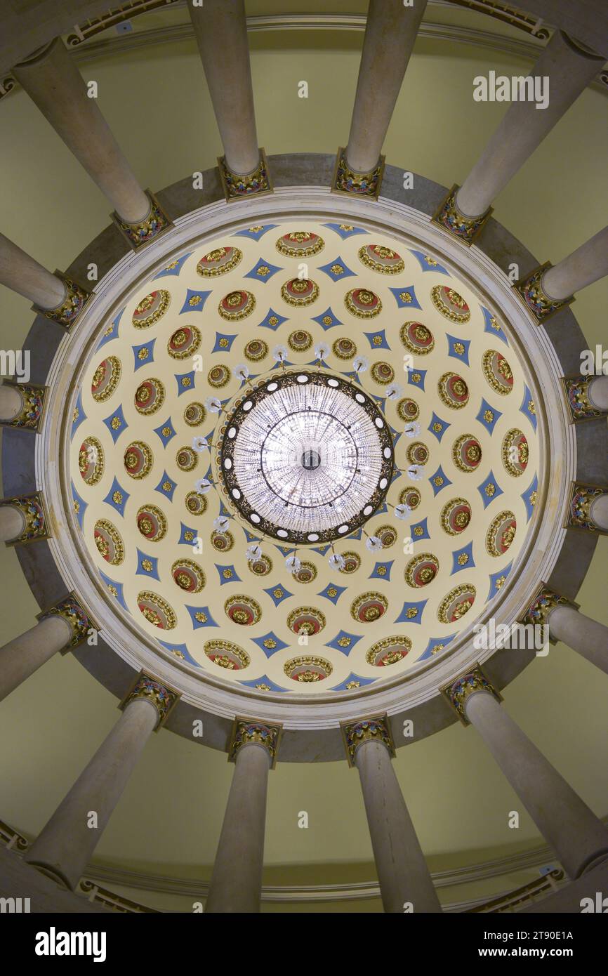 Die Rotunde des Senats - eine große Kuppel im Kapitolgebäude in Washington DC Stockfoto