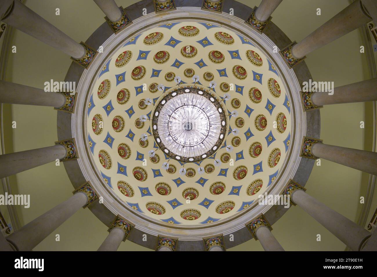 Die Rotunde des Senats - eine große Kuppel im Kapitolgebäude in Washington DC Stockfoto