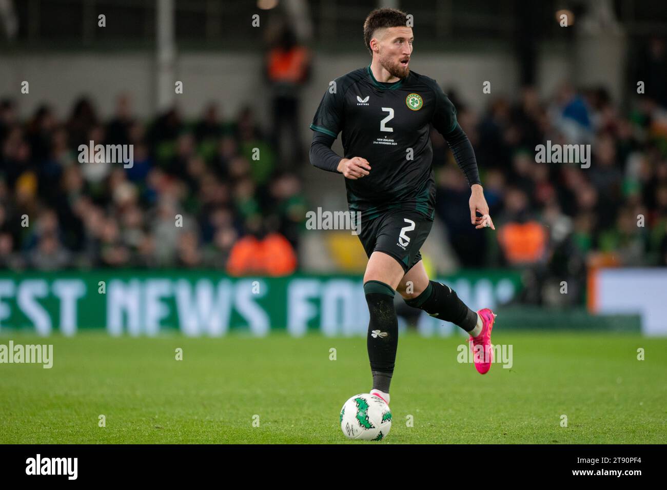 Dublin, Irland. November 2023. Matt Doherty aus Irland während des Internationalen Freundschaftsspiels zwischen der Republik Irland und Neuseeland im Aviva Stadium in Dublin, Irland am 21. November 2023 (Foto: Andrew SURMA/ Credit: SIPA USA/Alamy Live News Stockfoto