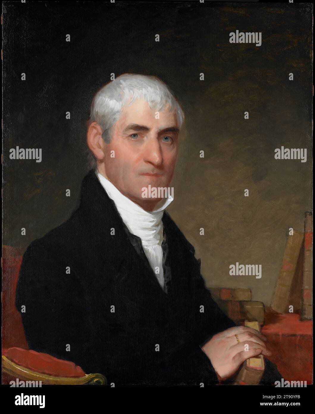 Porträt von Richter Daniel Cony aus Maine, um 1815, Gilbert Stuart, Amerikaner, 1755 - 1828, 1/4 x 3/4 Zoll (71,76 x 57,79 cm) (Leinwand), Öl auf Platte, USA, 19. Jahrhundert Stockfoto