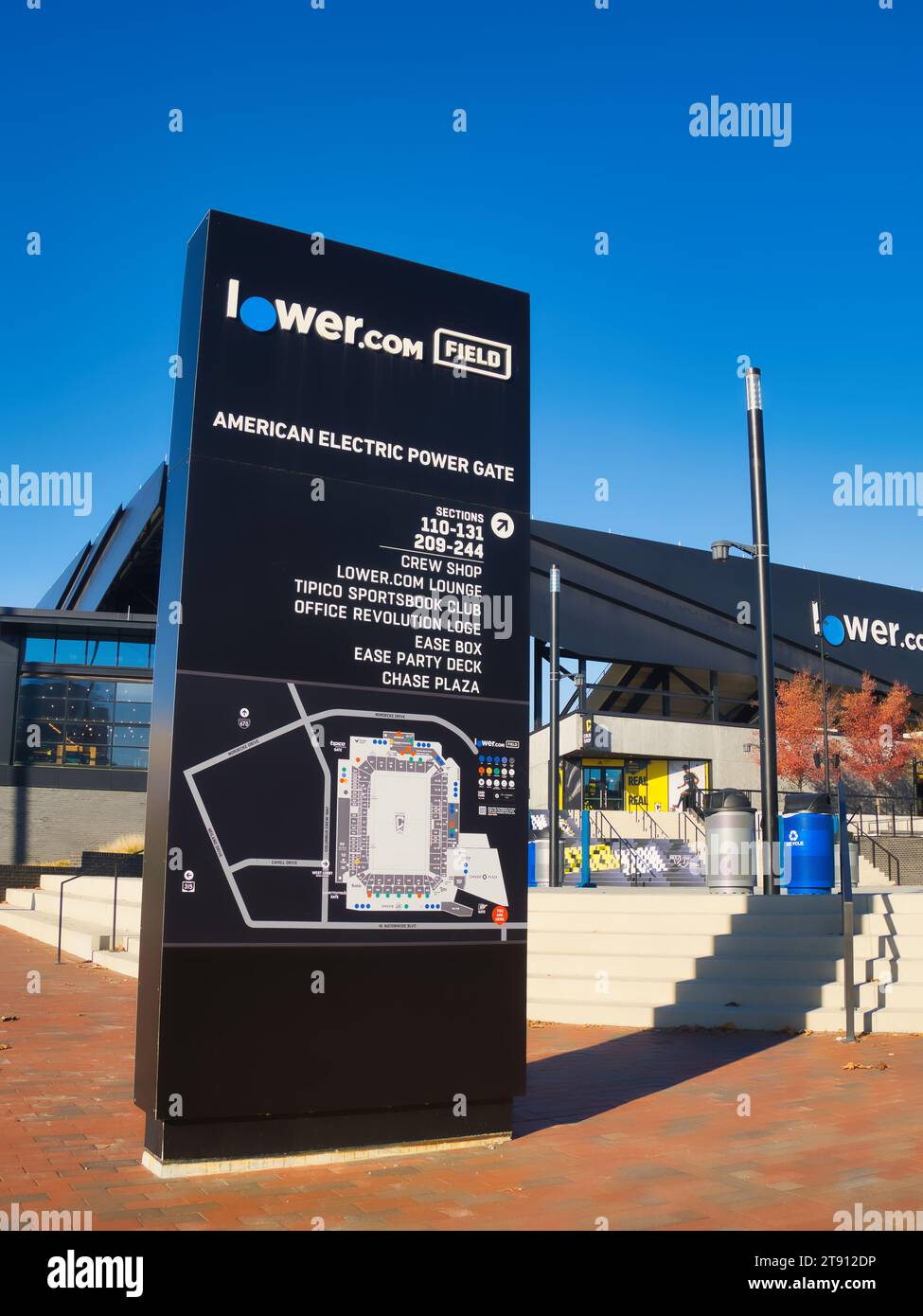 Field ist ein Fußballstadion in Columbus, Ohio, USA. Es dient vor allem als Heimstadion der Columbus Crew der Major League Stockfoto