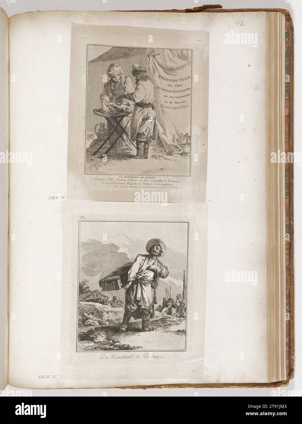 The Chicken Seller, 1765, Jean-Baptiste Le Prince, Französisch, 1734 - 1781, 3/8 x 1/4 Zoll (18,73 x 15,88 cm) (Bild)8 1/2 x 7 Zoll (21,59 x 17,78 cm) (Platte)10 x 8 1/4 Zoll (25,4 x 20,96 cm) (Blatt), Ätzen, Frankreich, 18. Jahrhundert Stockfoto