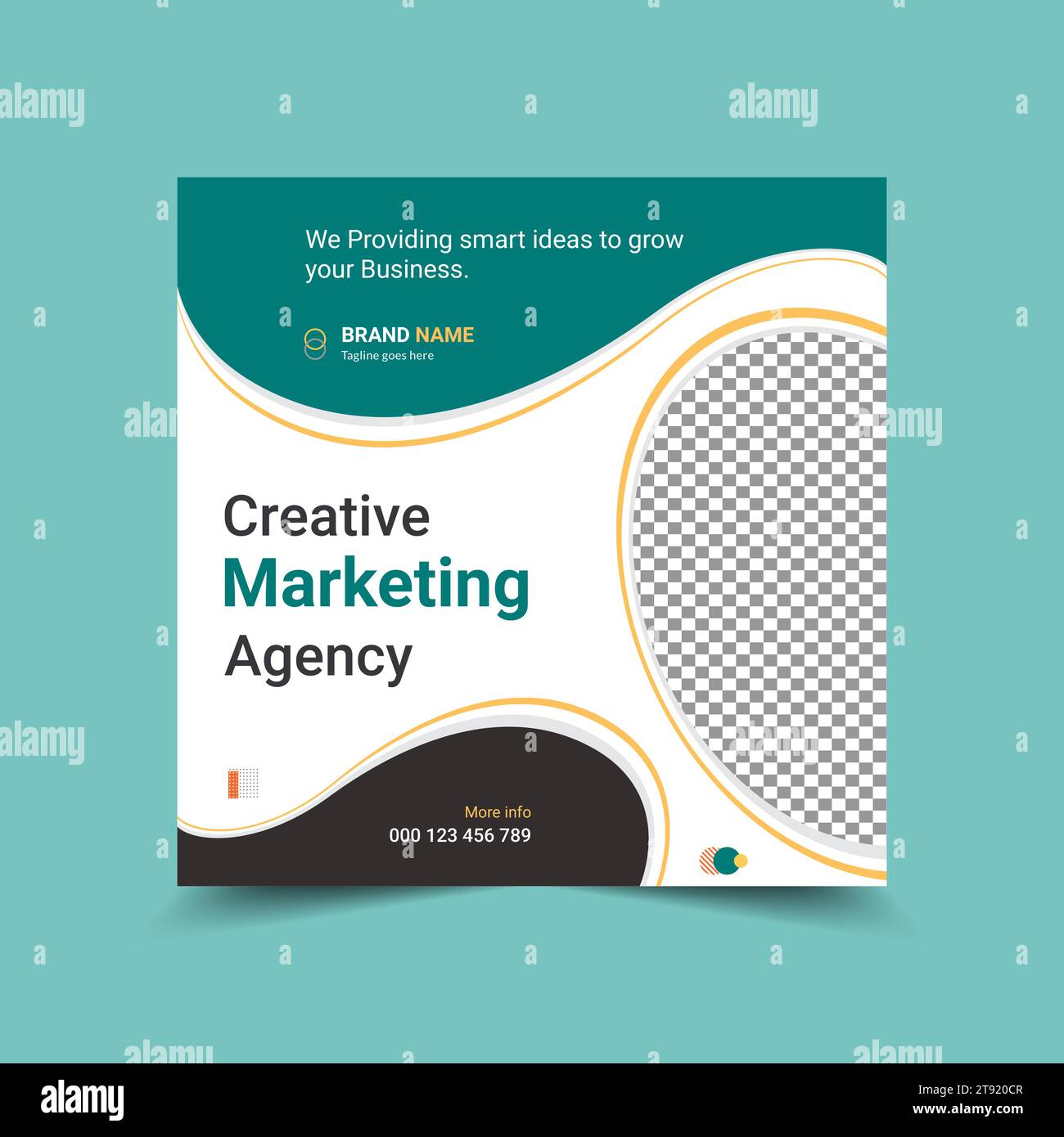 Corporate Business Digital Marketing Social-Media-Werbespots, Banner und Postervorlagen. Stock Vektor