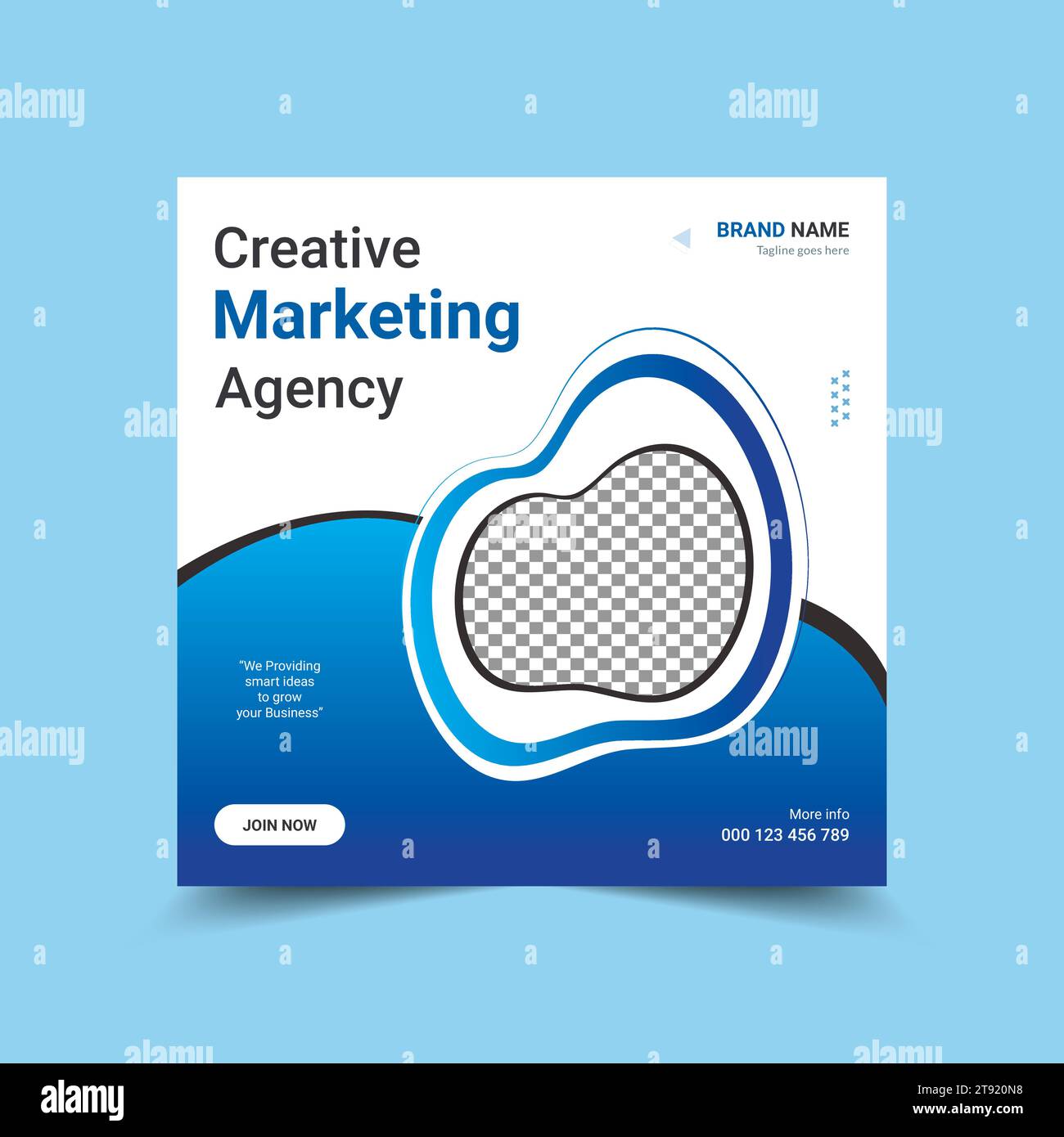 Corporate Business Digital Marketing Social-Media-Werbespots, Banner und Postervorlagen. Stock Vektor