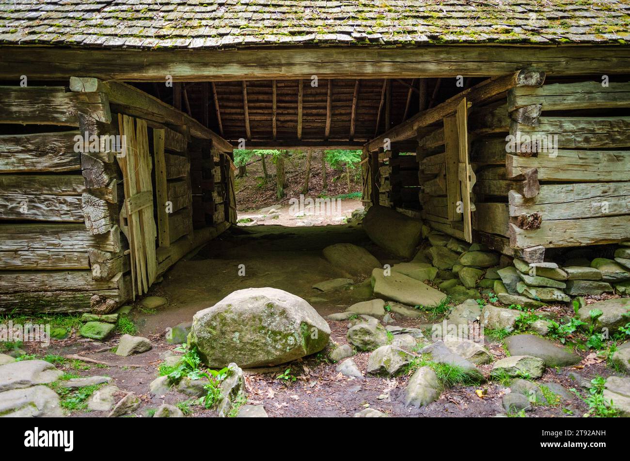 Walker Sisters Hütte im Great Smoky Mountains National Park in North Carolina Stockfoto