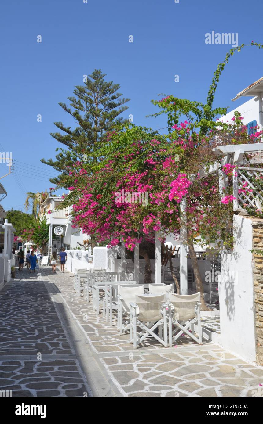 Griechenland, Ägäis, Kyklades, Insel Antiparos das Dorf und neoklassizistische Gebäude Stockfoto