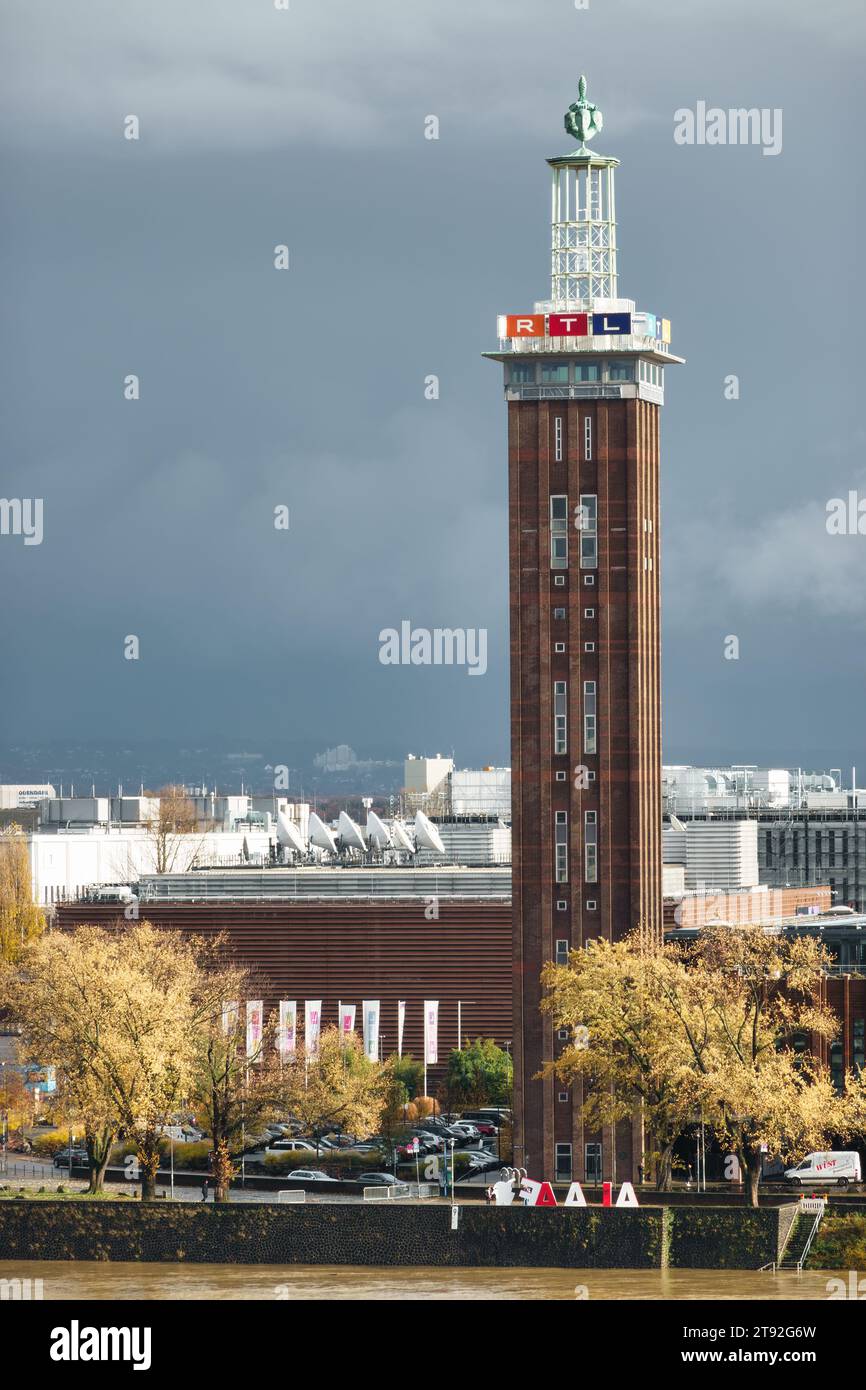 RTL Deutschland, RTL Deutschland in Köln, Deutschland. Fernsehzentrum des deutschen Medienunternehmens RTL Deutschland. Stockfoto