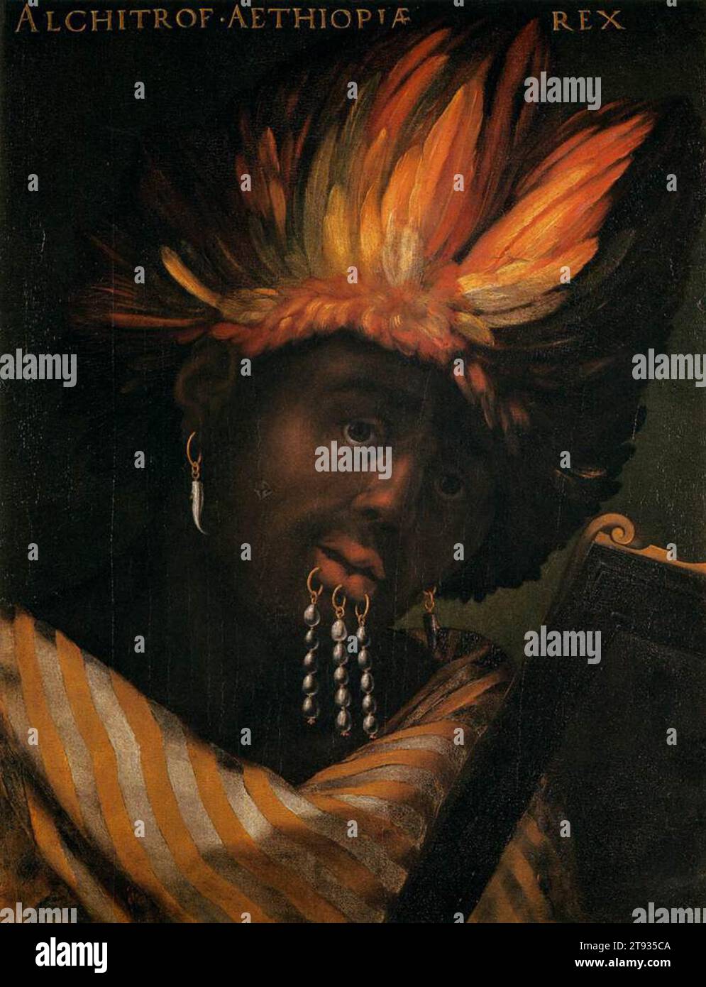Alchitrof, Kaiser von Äthiopien 1568 von Cristofano Dell' Altissimo Stockfoto