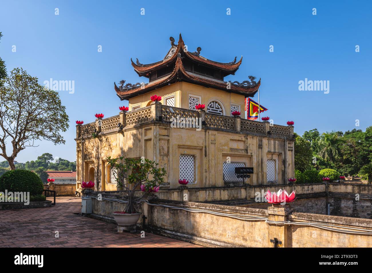 Kaiserliche Zitadelle von Thang Long im Zentrum von Hanoi, Vietnam. Stockfoto