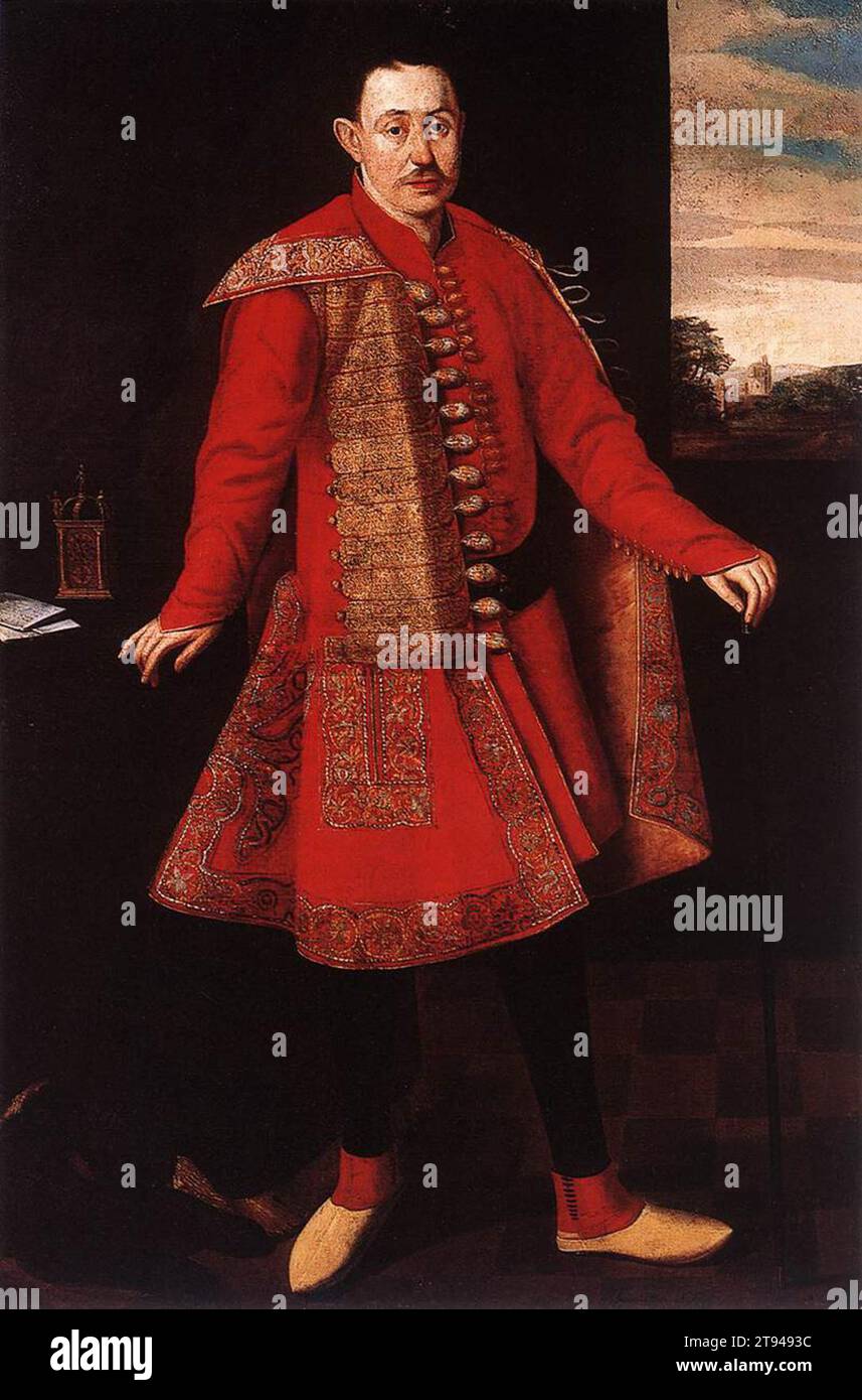 Porträt von Graf Ferenc Nádasdy 1656 von Benjamin Block Stockfoto